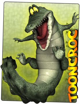 0_3D Universe Toon Croc